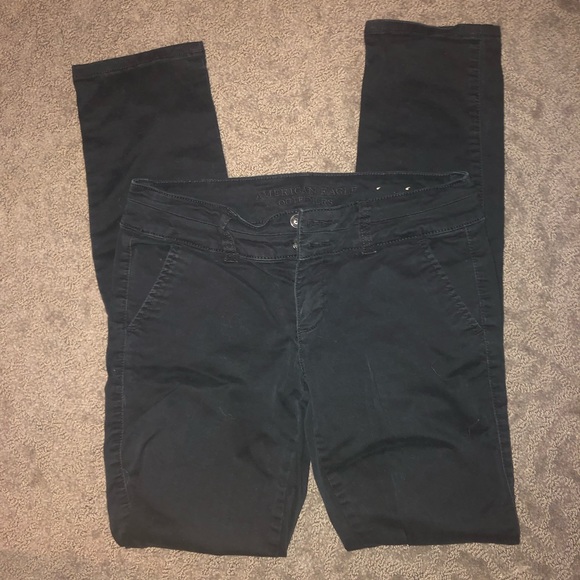 American Eagle black khaki pants - Picture 1 of 3